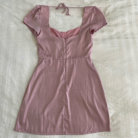 Tigermist Pink Satin Dress - Picture 2 of 3